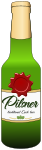 Pilsner beer bottle